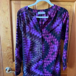 Veronicam shirt dress size XS. Fun pattern!